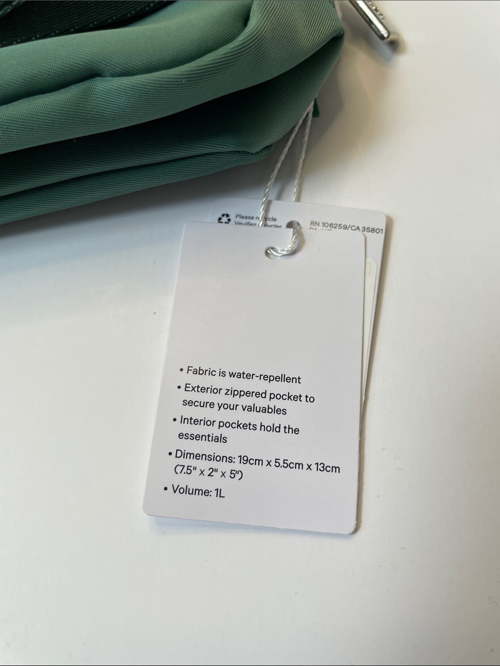 NWT lululemon Tidewater Teal Everywhere Belt Bag - Picture 4 of 6